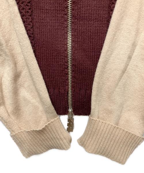 BoTT（ボット）BoTT (ボット) TTT MSW (ティー) ジップカーディガン ブラウン サイズ:Sの古着・服飾アイテム