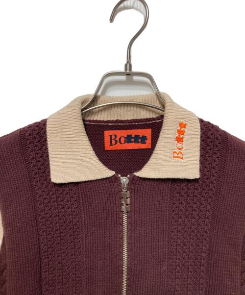 BoTT（ボット）BoTT (ボット) TTT MSW (ティー) ジップカーディガン ブラウン サイズ:Sの古着・服飾アイテム