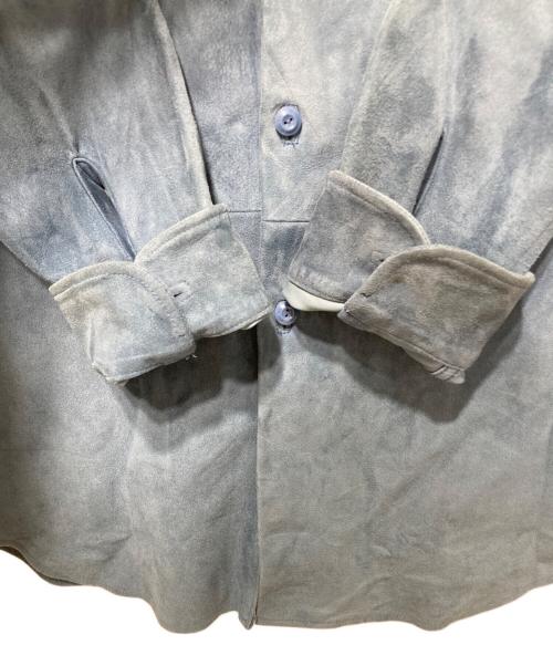 MADISON BLUE（マディソンブルー）MADISON BLUE (マディソンブルー) スエードシャツ ブルー サイズ:Sの古着・服飾アイテム
