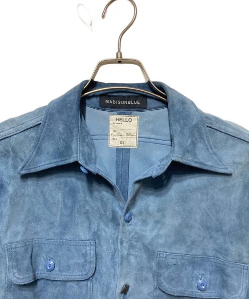 MADISON BLUE（マディソンブルー）MADISON BLUE (マディソンブルー) スエードシャツ ブルー サイズ:Sの古着・服飾アイテム
