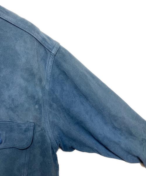 MADISON BLUE（マディソンブルー）MADISON BLUE (マディソンブルー) スエードシャツ ブルー サイズ:Sの古着・服飾アイテム