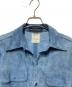 中古・古着 MADISON BLUE (マディソンブルー) スエードシャツ ブルー サイズ:S：10000円