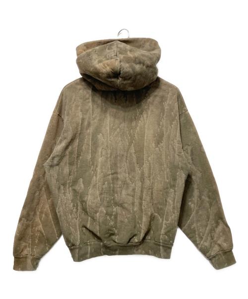 LOS ANGELES APPAREL（ロサンゼルスアパレル）LOS ANGELES APPAREL (ロサンゼルスアパレル) ドリップダイプルオーバーパーカー ベージュ サイズ:Lの古着・服飾アイテム