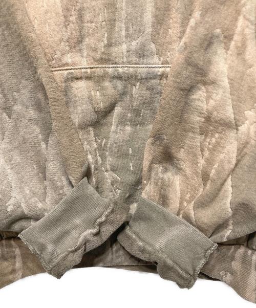 LOS ANGELES APPAREL（ロサンゼルスアパレル）LOS ANGELES APPAREL (ロサンゼルスアパレル) ドリップダイプルオーバーパーカー ベージュ サイズ:Lの古着・服飾アイテム