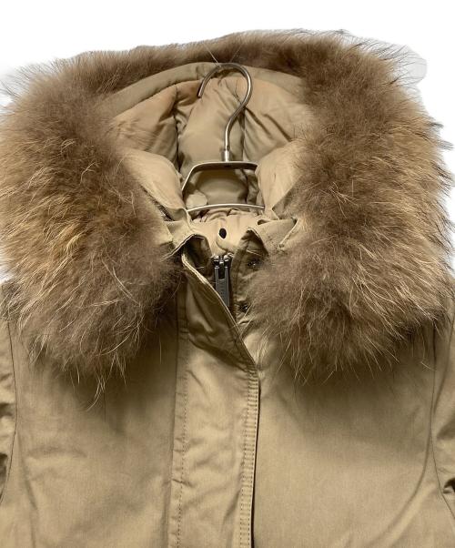 Pyrenex（ピレネックス）Pyrenex (ピレネックス) BORDEAUX FUR ダウンコート ベージュ サイズ:36の古着・服飾アイテム