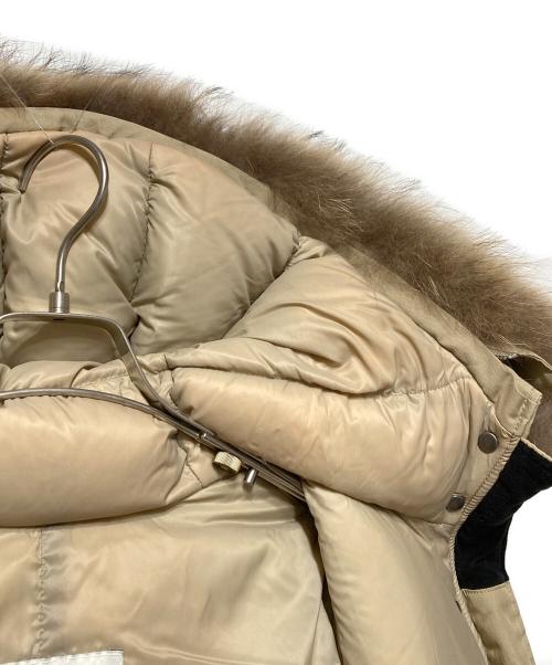 Pyrenex（ピレネックス）Pyrenex (ピレネックス) BORDEAUX FUR ダウンコート ベージュ サイズ:36の古着・服飾アイテム