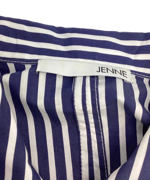 JENNE（ジェンヌ）JENNE (ジェンヌ) シャープ配色ワンピース ネイビー サイズ:Mの古着・服飾アイテム