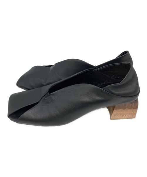 ALM.（アルム）ALM. (アルム) ERIN LEATHER PUMPS ブラック サイズ:38の古着・服飾アイテム