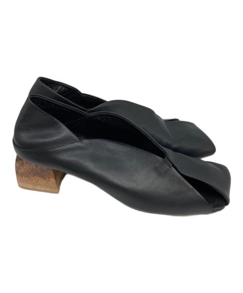 ALM.（アルム）ALM. (アルム) ERIN LEATHER PUMPS ブラック サイズ:38の古着・服飾アイテム