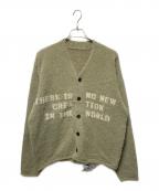 GUELLグエル）の古着「Shaggy Knit Cardigan」｜カーキ