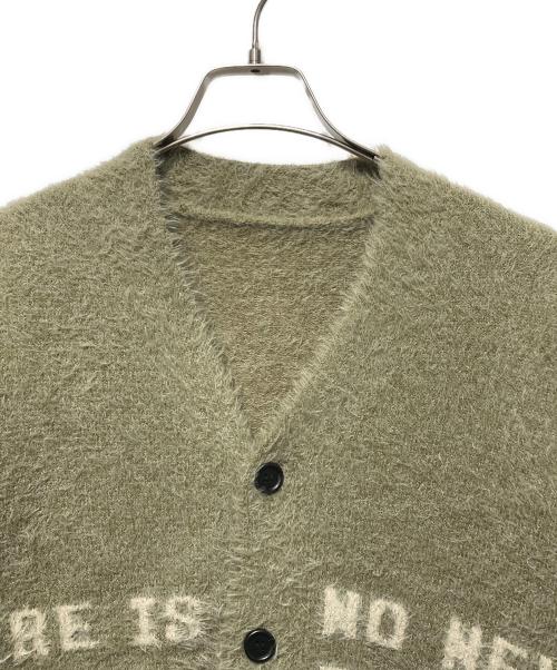 GUELL（グエル）GUELL (グエル) Shaggy Knit Cardigan カーキ サイズ:Ｌの古着・服飾アイテム