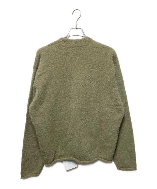GUELL（グエル）GUELL (グエル) Shaggy Knit Cardigan カーキ サイズ:Ｌの古着・服飾アイテム