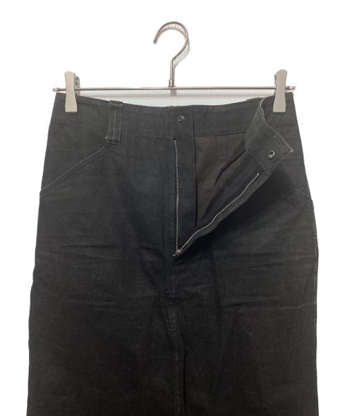 AURALEE（オーラリー）AURALEE (オーラリー) WASHED HARD TWIST CANVAS SKIRT ブラックの古着・服飾アイテム