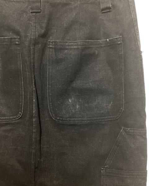 AURALEE（オーラリー）AURALEE (オーラリー) WASHED HARD TWIST CANVAS SKIRT ブラックの古着・服飾アイテム