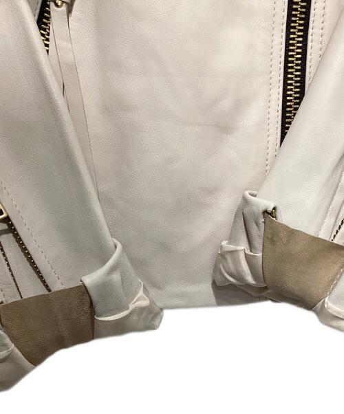 ALL SAINTS（オールセインツ）ALL SAINTS (オールセインツ) DALBY BIKER アイボリー サイズ:34の古着・服飾アイテム