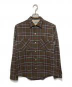 CAMPUSキャンパス）の古着「60'Sヴィンテージウールシャツ」｜ブラウン