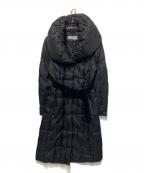 MaxMaraマックスマーラ）の古着「ベルテッドダウンコート」｜ブラック