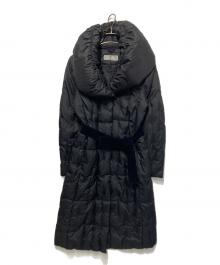 MaxMara（マックスマーラ）の古着「ベルテッドダウンコート」｜ブラック