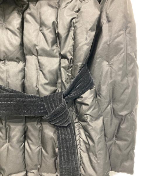 MaxMara（マックスマーラ）MaxMara (マックスマーラ) ベルテッドダウンコート ブラック サイズ:42の古着・服飾アイテム