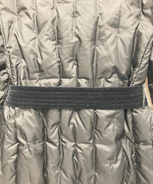 MaxMara（マックスマーラ）MaxMara (マックスマーラ) ベルテッドダウンコート ブラック サイズ:42の古着・服飾アイテム