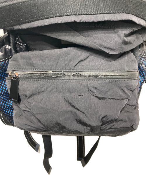 BOTTEGA VENETA（ボッテガベネタ）BOTTEGA VENETA (ボッテガベネタ) バックパック ブラック×ブルーの古着・服飾アイテム