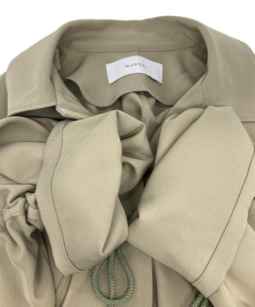 MURRAL（ミューラル）MURRAL (ミューラル) Gathered sleeve military coat グリーン サイズ:freeの古着・服飾アイテム