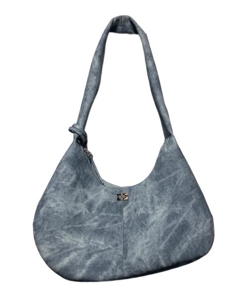 GANNI（ガニー）GANNI (ガニー) Bleached Medium Hobo Bag スカイブルーの古着・服飾アイテム