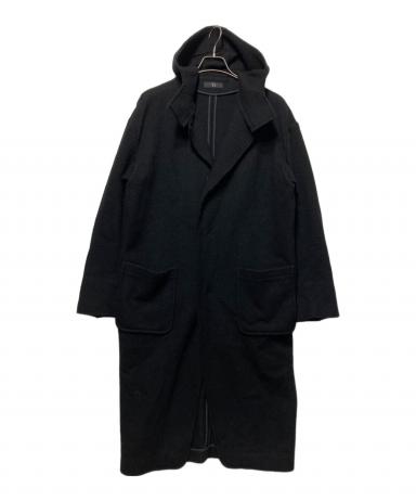 中古・古着通販】Y's (ワイズ) フーデッドコート ブラック サイズ:2