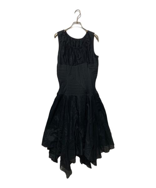 ISSEY MIYAKE FETE（イッセイミヤケフェット）ISSEY MIYAKE FETE (イッセイミヤケフェット) N/S切替ワンピース ブラック サイズ:3の古着・服飾アイテム