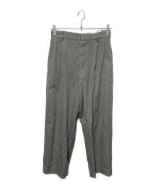 YLEVE（イレーヴ）の古着「FINX COTTON RAMMY TWILL TR/コットンツイルトラウザース」｜グレー