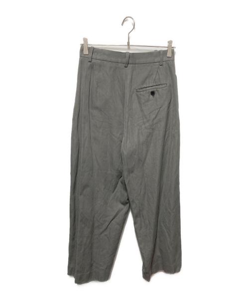 YLEVE（イレーヴ）YLEVE (イレーヴ) FINX COTTON RAMMY TWILL TR/コットンツイルトラウザース グレー サイズ:1の古着・服飾アイテム