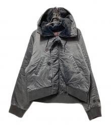 Sourcream（サワークリーム）の古着「N-2B型中綿ジャケット」｜グレー