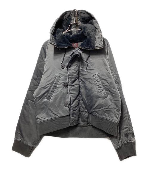 Sourcream（サワークリーム）Sourcream (サワークリーム) N-2B型中綿ジャケット グレー サイズ:freeの古着・服飾アイテム