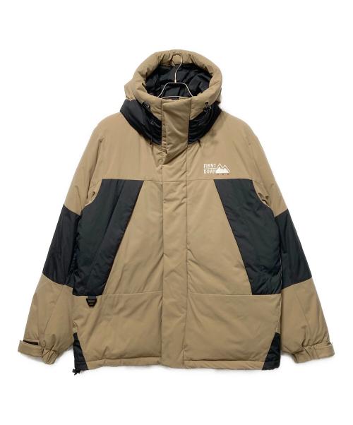 FIRST DOWN（ファーストダウン）FIRST DOWN (ファーストダウン) ダウンジャケット ベージュ サイズ:Ｌの古着・服飾アイテム