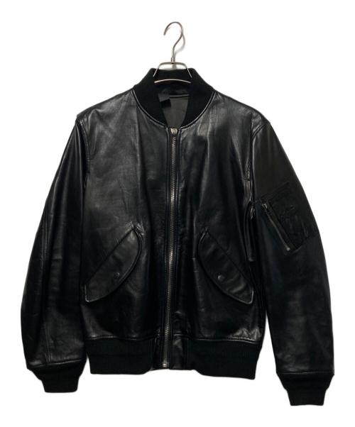 N.HOOLYWOOD（エヌ ハリウッド）N.HOOLYWOOD (エヌ ハリウッド) レザージャケット ブラック サイズ:40の古着・服飾アイテム