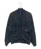ENRICO MANDELLIエンリコ・マンデッリ）の古着「スウェードジャケット」｜ネイビー