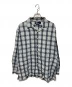 POLO RALPH LAURENポロ・ラルフローレン）の古着「開襟チェックシャツ」｜ブルー