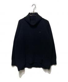 LACOSTE（ラコステ）の古着「ミドルゲージタートルネックニットセーター」｜ブラック