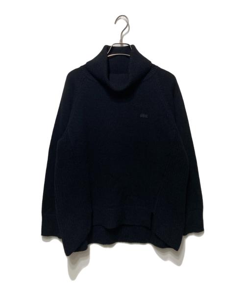 LACOSTE（ラコステ）LACOSTE (ラコステ) ミドルゲージタートルネックニットセーター ブラック サイズ:36の古着・服飾アイテム