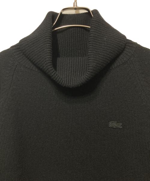 LACOSTE（ラコステ）LACOSTE (ラコステ) ミドルゲージタートルネックニットセーター ブラック サイズ:36の古着・服飾アイテム
