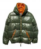 DUVETICAデュベティカ）の古着「ダウンジャケット」｜カーキ×オレンジ