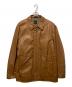 BOSS HUGO BOSS（ボス ヒューゴボス）の古着「ラムレザージャケット」｜ブラウン