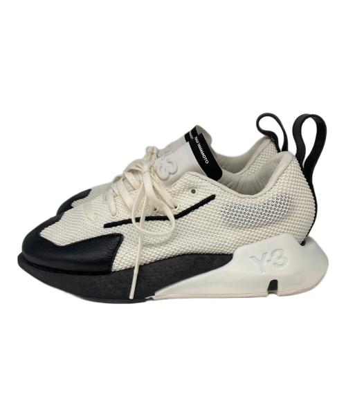 Y-3（ワイスリー）Y-3 (ワイスリー) ローカットスニーカー ホワイト×ブラック サイズ:23.5の古着・服飾アイテム