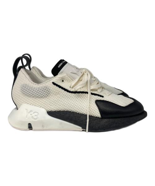 Y-3（ワイスリー）Y-3 (ワイスリー) ローカットスニーカー ホワイト×ブラック サイズ:23.5の古着・服飾アイテム