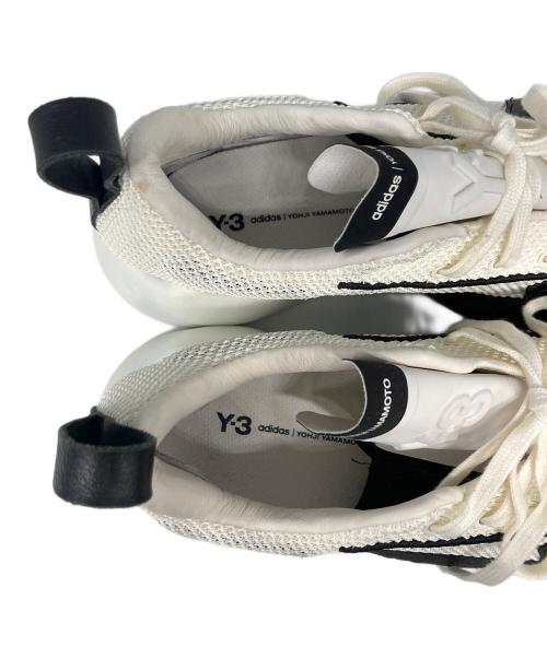 Y-3（ワイスリー）Y-3 (ワイスリー) ローカットスニーカー ホワイト×ブラック サイズ:23.5の古着・服飾アイテム