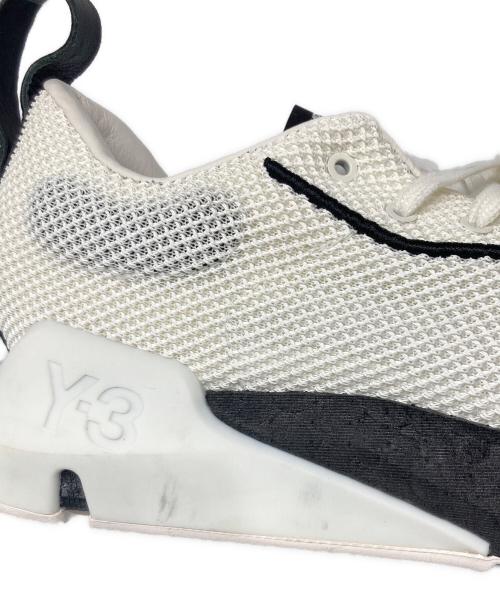 Y-3（ワイスリー）Y-3 (ワイスリー) ローカットスニーカー ホワイト×ブラック サイズ:23.5の古着・服飾アイテム