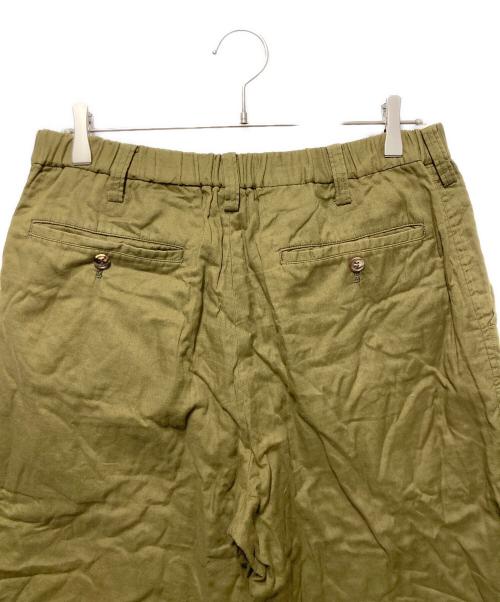 ISSEY MIYAKE（イッセイミヤケ）ISSEY MIYAKE (イッセイミヤケ) ワイドイージーパンツ カーキ サイズ:3-4の古着・服飾アイテム