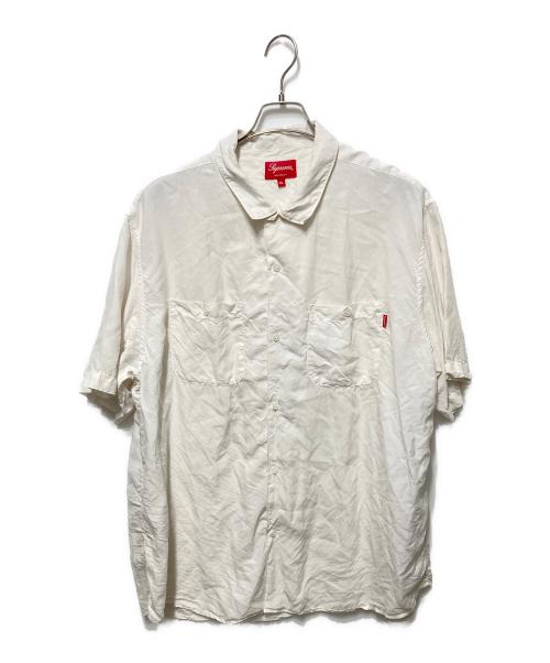 SUPREME（シュプリーム）SUPREME (シュプリーム) Silk S/S Work Shirt ホワイト サイズ:XLの古着・服飾アイテム