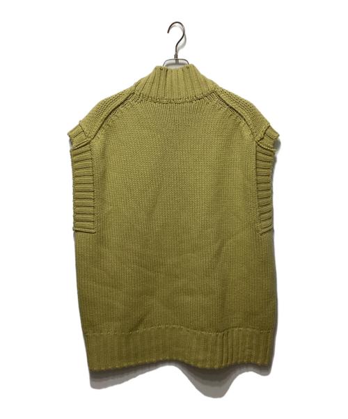 sacai（サカイ）sacai (サカイ) WOOL KNIT VEST イエロー サイズ:2の古着・服飾アイテム