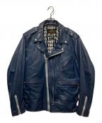 NEIGHBORHOOD×SELL OUTネイバーフッド×）の古着「ライダースジャケット」｜ブルー
